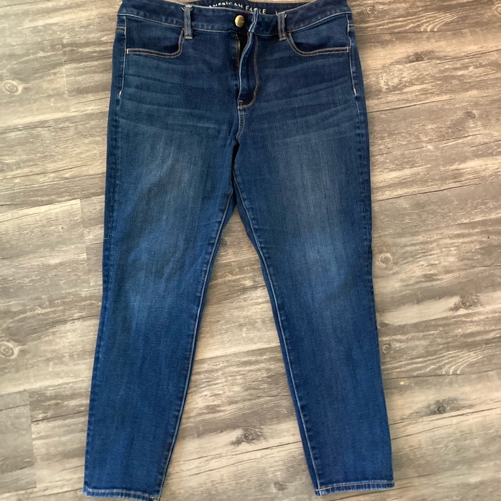 american eagle super stretch jeans size 14 x-short